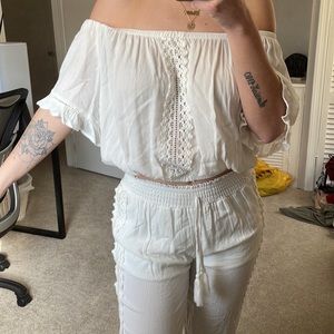 White Beach Set - top and bottoms